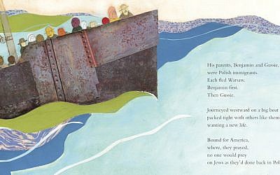 Text and images from 'A Poem for Peter,' a tribute to Ezra Jack Keats by Andrea Davis Pinkney. (Courtesy of Penguin Random House/via JTA)