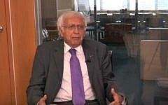 Image of the Ecuadorean representative to the United Nations Horacio Sevilla Borja taken from a September 2, 2016 interview. (screen capture: YouTube)