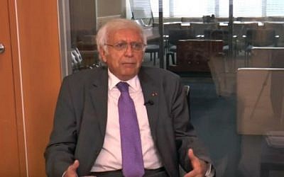 Image of the Ecuadorean representative to the United Nations Horacio Sevilla Borja taken from a September 2, 2016 interview. (screen capture: YouTube)
