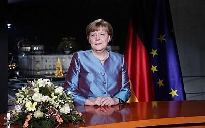 German Chancellor Angela Merkel poses for a photograph after the recording of her annual New Year's speech at the Chancellery in Berlin on December 30, 2016 (AFP photo/POOL/ Markus Schreiber) German Chancellor Angela Merkel poses for a photograph after the recording of her annual New Year's speech at the Chancellery in Berlin on December 30, 2016 (AFP photo/POOL/ Markus Schreiber)