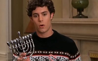 Seth from The O.C. presents Chrismukkah (YouTube screenshot)