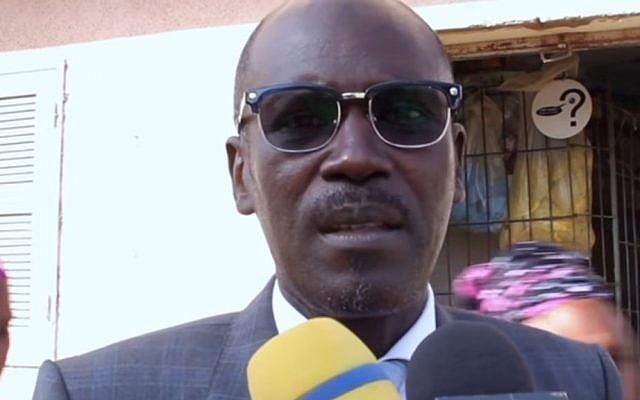 Senegal government spokesperson Seydou Gueye, November 2016 (Screen capture: YouTube)