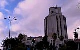 The King Solomon Hotel in downtown Jerusalem. (Screen capture Channel 2)