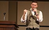Richard Spencer, the self-styled leader of the so-called alt-right movement, speaks at Texas A&M University on December 6, 2016. (Screenshot)