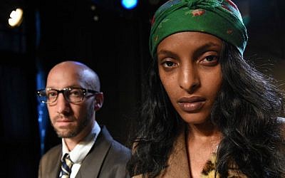 From 'Refugees,' the latest play from Moshe Malka's Ethiopian-Israeli theater, premiering at the Hullageb Festival, December 15-21, 2016 (Courtesy Moshe Malka)