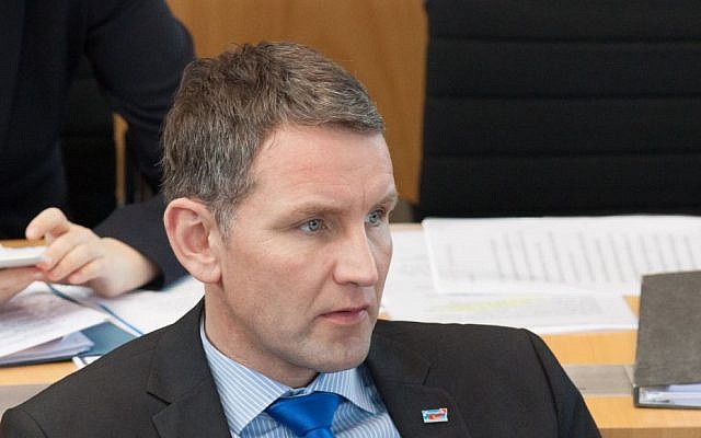 Bjoern Hoecke in the Thuringia state parliament in 2016. (CC BY-SA Olaf Kosinsky via Wikimedia Commons)