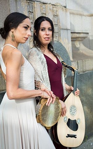 Miriam Peretz, dancer, left, and Rachel Valfer, who performs vocals. (Courtesy)