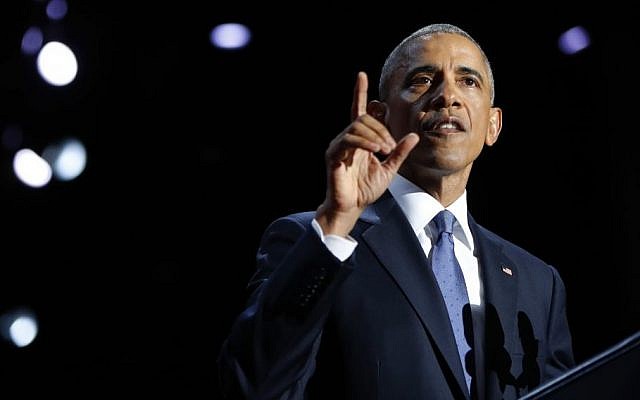 President Barack Obama speaks during his farewell address at McCormick Place in Chicago, Tuesday, Jan. 10, 2017. (AP Photo/Pablo Martinez Monsivais)