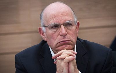 Strategist Uzi Arad at the Knesset on December 2, 2015 (Miriam Alster/Flash90)