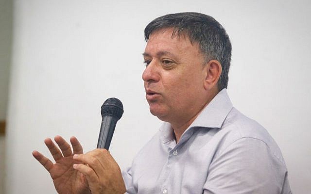 Former environmental protection minister Avi Gabbay in June 2016 (FLASH90)