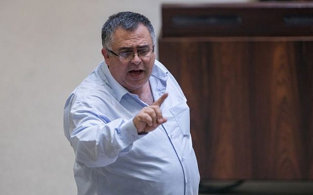 MK David Bitan in the Israeli parliament on December 5, 2016. (Yonatan Sindel/Flash90) MK David Bitan in the Israeli parliament on December 5, 2016. (Yonatan Sindel/Flash90)
