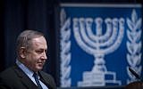 Prime Minister Benjamin Netanyahu attends a Conference of Israeli ambassadors at the Foreign Ministry in Jerusalem on January 3, 2017 (Yonatan Sindel/Flash90)