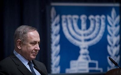 Prime Minister Benjamin Netanyahu attends a Conference of Israeli ambassadors at the Foreign Ministry in Jerusalem on January 3, 2017 (Yonatan Sindel/Flash90)