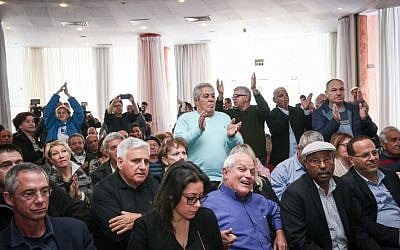 Likud members attend a party retreat in Eilat on January 27, 2017 (Photo by Noam Revkin Fenton/Flash90)