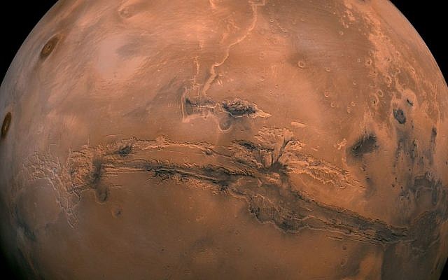 This image provided by NASA shows the planet Mars. (NASA via AP)