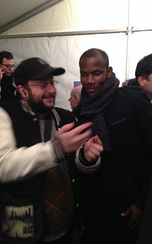 Despite his assertions to the contrary, Lassana Bathily played quite the hero during the Hyper Cacher attack. He now holds French citizenship and has been recognized for his actions. (Brett Kline/Times of Israel)
