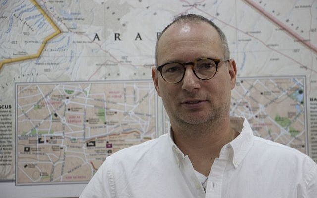 Israeli-American Moti Kahana, CEO of Amaliah. (Credit: Dov Lieber / Times of Israel) 