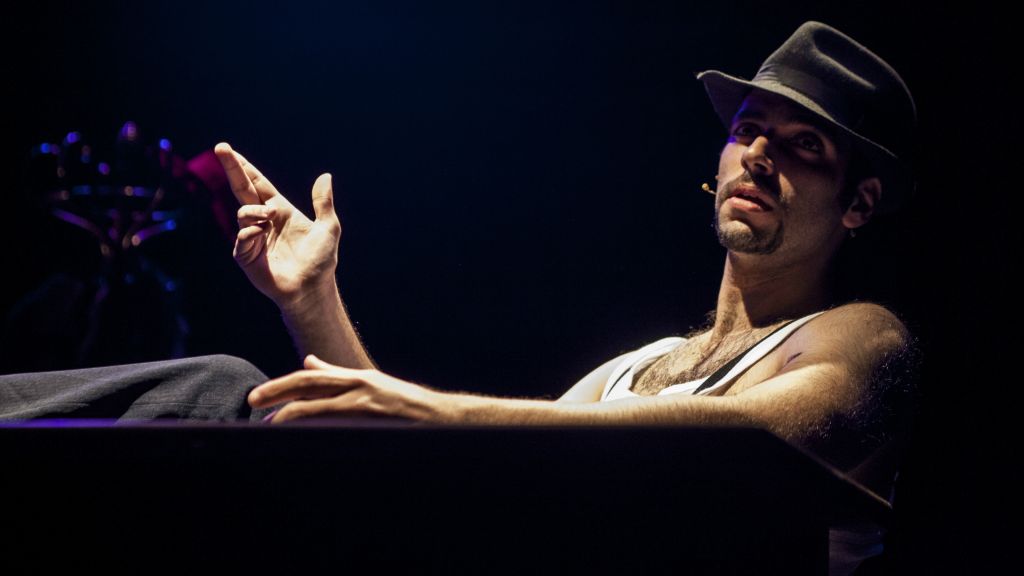Amit Ulman, one of the creators of 'The City,' the rap-driven spoken word production from The Victor Jackson Show ensemble, in which he plays Joe (Courtesy Peter Kiska) Amit Ulman, one of the creators of 'The City,' the rap-driven spoken word production from The Victor Jackson Show ensemble, in which he plays Joe (Courtesy Peter Kiska)