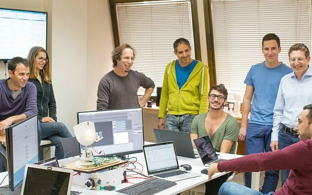 The Intuition Robotics team at their offices in Ramat Gan (Courtesy)