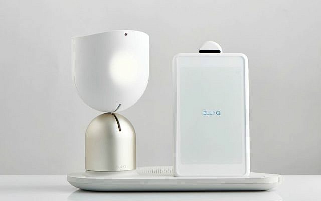 Intuition Robotics' artificial intelligence based robot ElliQ (Courtesy)