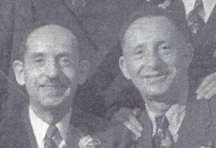 Joe and Adolf Brodman, long-lost cousins whose descendents are now in touch with their Israeli family (Courtesy MDA)