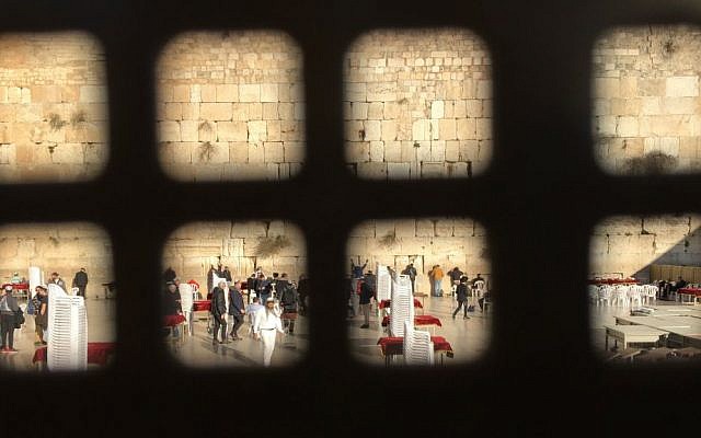Approaching a year to the Israeli government's cabinet decision to create a pluralistic prayer pavilion at Jerusalem's Western Wall, the implementation is stymied in politics. (Amanda Borschel-Dan/Times of Israel)