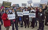 Many Jews from all walks arrived to march on Saturday, January 21 in the Women's March in Washington, DC. (Ron Sachs/National Council of Jewish Women)