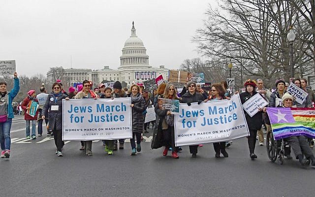 A wide swath of Jews marched in unison on Saturday, January 21 in the Women's March in Washington, DC. (Ron Sachs/National Council of Jewish Women)