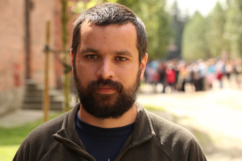 Pawel Sawicki began working at the Auschwitz-Birkenau Memorial and Museum in 2007. (Courtesy of B.Cogitore/Rodéo d'âme/via JTA) Pawel Sawicki began working at the Auschwitz-Birkenau Memorial and Museum in 2007. (Courtesy of B.Cogitore/Rodéo d'âme/via JTA)
