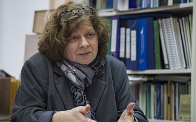 In this photo taken on Wednesday, January 18, 2017, activist Alyona Popova speaks to the Associated Press at her home in Moscow, Russia. (AP Photo/Pavel Golovkin)