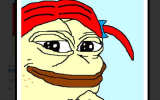 A screenshot of a meme of Pepe the Frog posted by a worker at Wendy's (screenshot from Twitter via JTA)