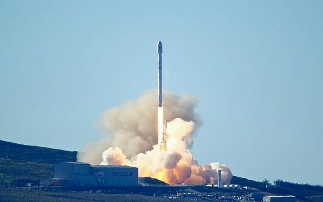 Space-X's Falcon 9 rocket with 10 satellites launches at Vandenberg Air Force Base, Calif. on Saturday, Jan. 14, 2017. The two-stage rocket lifted off to place 10 satellites into orbit for Iridium Communications Inc. About nine minutes later, the first stage returned to Earth and landed successfully on a barge in the Pacific Ocean south of Vandenberg. (Matt Hartman via AP) Space-X's Falcon 9 rocket with 10 satellites launches at Vandenberg Air Force Base, Calif. on Saturday, Jan. 14, 2017. The two-stage rocket lifted off to place 10 satellites into orbit for Iridium Communications Inc. About nine minutes later, the first stage returned to Earth and landed successfully on a barge in the Pacific Ocean south of Vandenberg. (Matt Hartman via AP)
