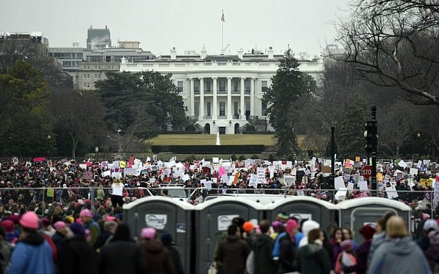 Demonstrators attend the Women's March on Washington on Saturday, Jan. 21, 2017 in Washington. (AP Photo/Sait Serkan Gurbuz) Demonstrators attend the Women's March on Washington on Saturday, Jan. 21, 2017 in Washington. (AP Photo/Sait Serkan Gurbuz)