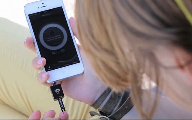 DarioHealth Corp. has developed a smart device to monitor glucose levels in the blood. (YouTube screenshot) DarioHealth Corp. has developed a smart device to monitor glucose levels in the blood. (YouTube screenshot)