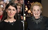 Mayim Bialik, (l), and Madeleine Albright both tweeted about joining a Muslim registry on January 26, 2017. (Shutterstock/Getty Images via JTA)