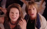 A scene from an episode of “Crazy Ex-Girlfriend” featuring Tovah Feldshuh, left, and Patti LuPone. (Screenshot from YouTube)