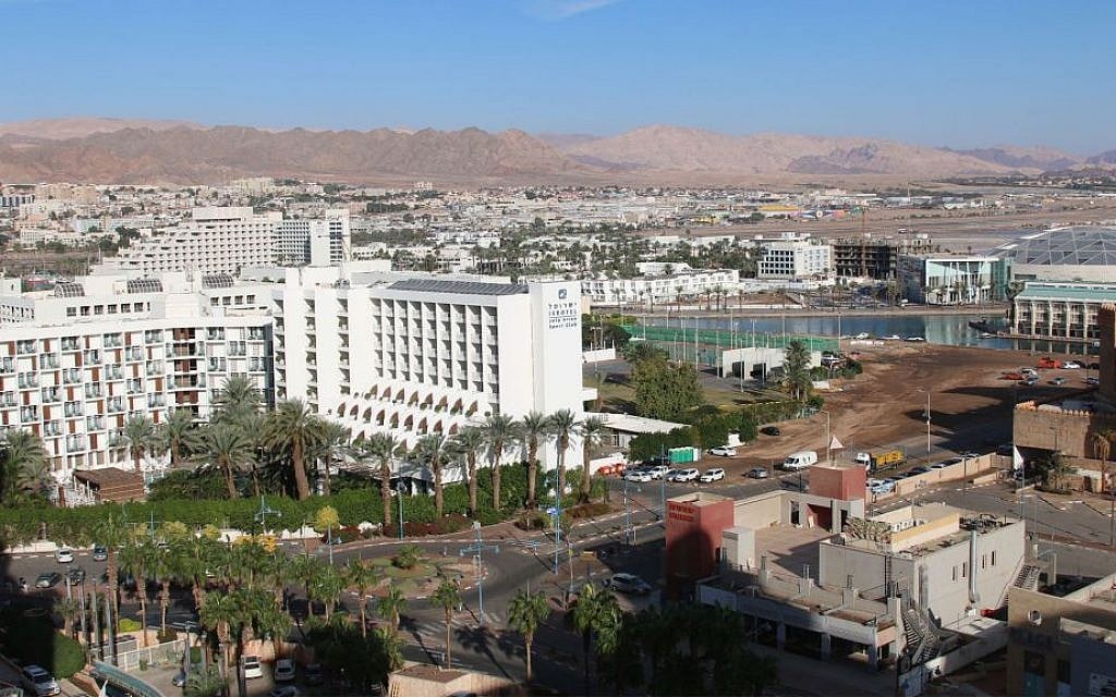A view of the granite mountains surrounding Eilat in the early morning. (Shmuel Bar-Am)