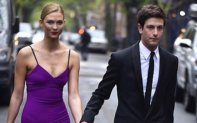 Karlie Kloss, Joshua Kushner are seen in the West Village  on April 26, 2016 in New York City. (Alo Ceballos/GC Images)