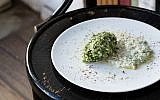 A fish and tabouleh kebab at Da Da & Da, created for the two weeks of Kitchen Without Borders, in support of Syrian refugees (Courtesy Kitchen Without Borders)