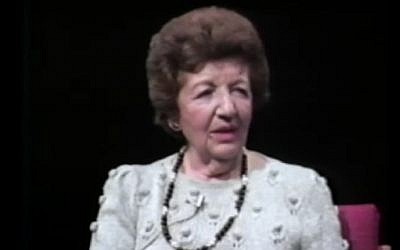 Rae Kushner, grandmother of Jared Kushner, testifies in a 1982 interview about er experience in the Holocaust. (Screenshot)