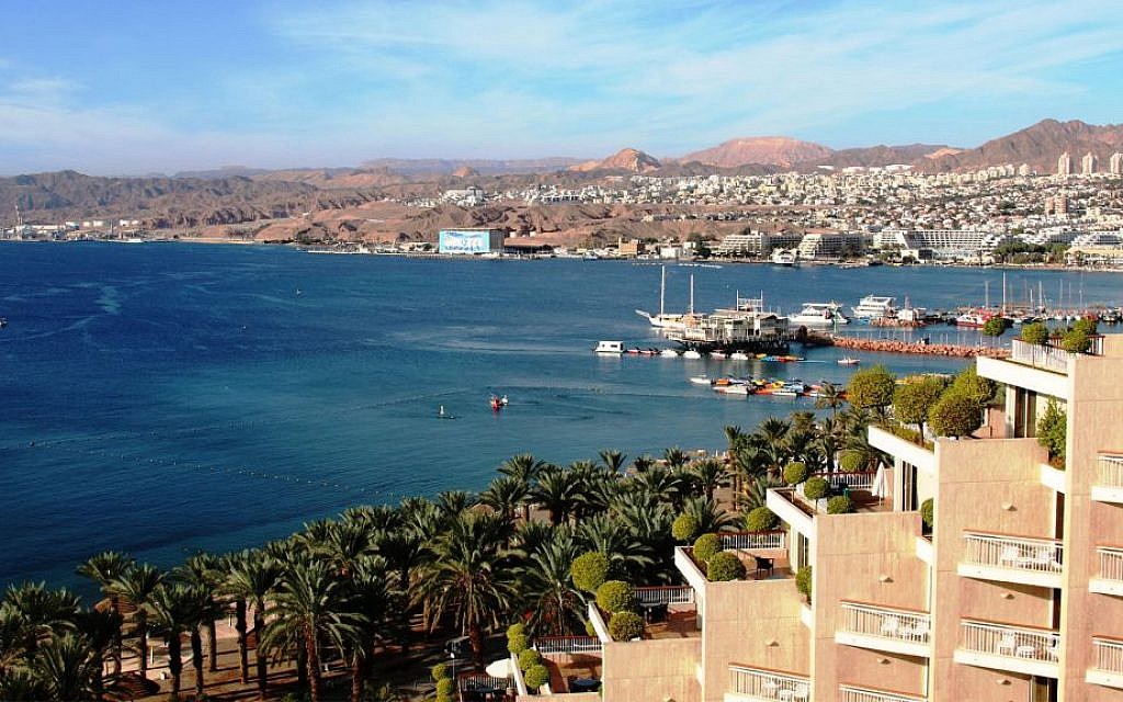 The granite mountains surrounding Eilat change hues throughout the day, especially in the morning and evening. (Shmuel Bar-Am)