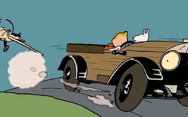 Screenshot from a video promoting the new re-issue of 'Tintin in the land of the Soviets' in color. (YouTube/Tintin) Screenshot from a video promoting the new re-issue of 'Tintin in the land of the Soviets' in color. (YouTube/Tintin)