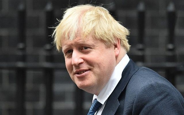 British Foreign Secretary Boris Johnson leaves the weekly meeting of the cabinet at 10 Downing Street in central London, January 31, 2017. (AFP/Glyn KIRK) British Foreign Secretary Boris Johnson leaves the weekly meeting of the cabinet at 10 Downing Street in central London, January 31, 2017. (AFP/Glyn KIRK)