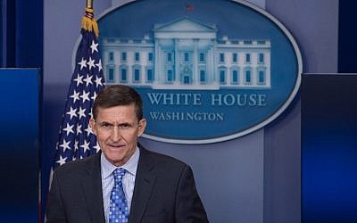 US National Security Adviser Mike Flynn speaks during the daily press briefing at the White House in Washington, DC, on February 1, 2017. (AFP PHOTO / NICHOLAS KAMM)