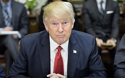 US President Donald Trump in the White House February 2, 2017 in Washington, DC. (AFP/ Brendan Smialowski)