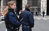 Illustrative photo of French police officers on patrol near the Louvre Museum in Paris, February 3, 2017 (AFP/Alain Jocard)