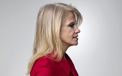 This file photo taken on January 27, 2017 shows Senior aide to US president Donald Trump, Kellyanne Conway walking through the colonnade of the White House in Washington, DC. AFP / Brendan Smialowski) This file photo taken on January 27, 2017 shows Senior aide to US president Donald Trump, Kellyanne Conway walking through the colonnade of the White House in Washington, DC. AFP / Brendan Smialowski)