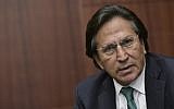 This file photo taken on June 17, 2016 shows former Peruvian President (2001-2006) Alejandro Toledo speaking during a discussion on Venezuela and the OAS at The Center for Strategic and International Studies (CSIS) in Washington, DC. (AFP PHOTO / Mandel Ngan)