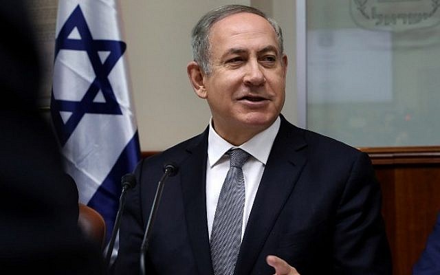 Prime Minister Benjamin Netanyahu chairs the weekly cabinet meeting in Jerusalem on February 12, 2017. (AFP Photo/Gali Tibbon) Prime Minister Benjamin Netanyahu chairs the weekly cabinet meeting in Jerusalem on February 12, 2017. (AFP Photo/Gali Tibbon)