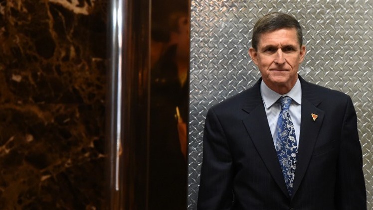 This file photo taken on January 4, 2017 shows Michael Flynn, then National Security Advisor designate, arriving at Trump Tower for meetings with US President-elect Donald Trump in New York. (AFP/Timothy A. Clary) This file photo taken on January 4, 2017 shows Michael Flynn, then National Security Advisor designate, arriving at Trump Tower for meetings with US President-elect Donald Trump in New York. (AFP/Timothy A. Clary)